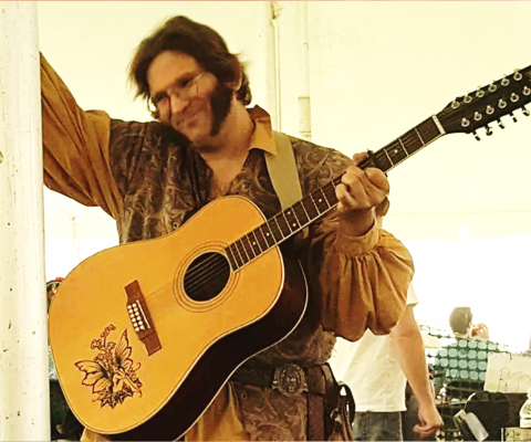 Robyn the Bard performing at Edgar Allan Poe event
